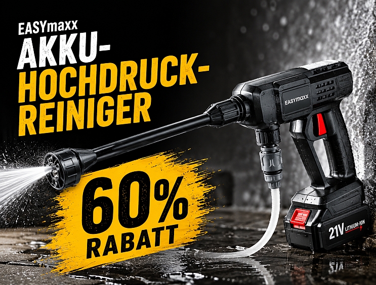 EASYmaxx Akku-Hochdruckreiniger | 60% Rabatt