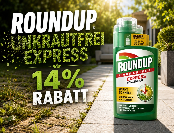 Roundup Unkrautfrei Express Konzentrat | 14% Rabatt