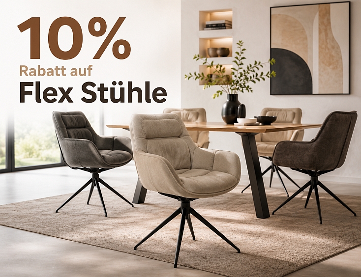 10 % Rabatt auf Flex Stühle