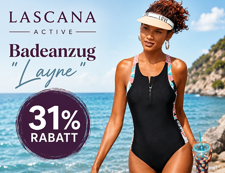 LASCANA ACTIVE Badeanzug "Layne" | 31% Rabatt