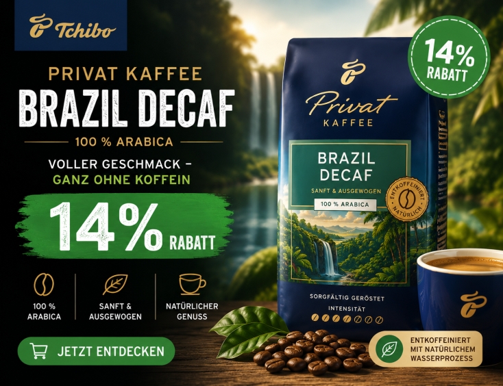 Privat Kaffee Brazil Decaf | 14% Rabatt
