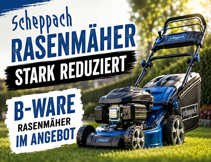 Scheppach Rasenmäher stark reduziert