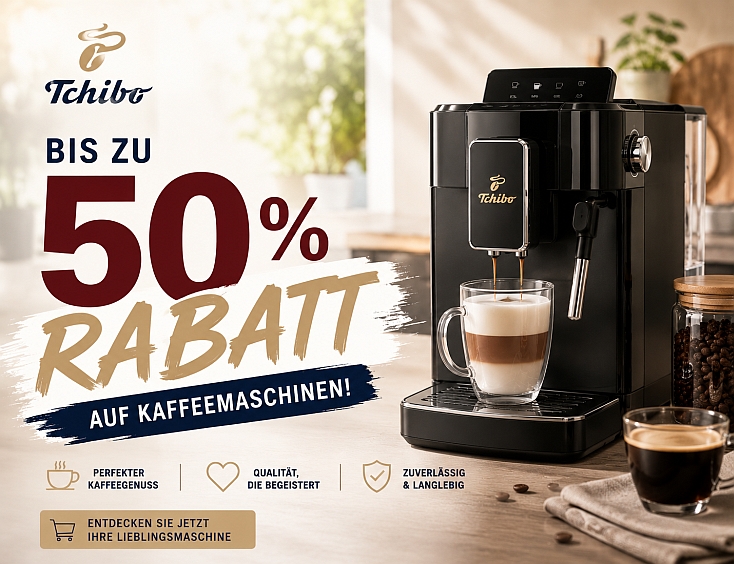 Bis zu 50% Rabatt auf Kaffeemaschinen!