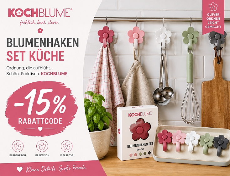 Blumenhaken Set Küche -15%