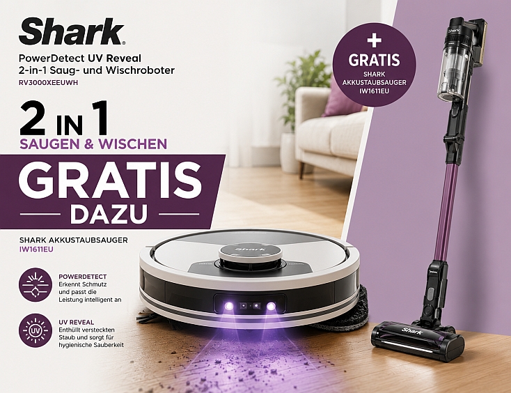 GRATIS Shark Akkustaubsauger 