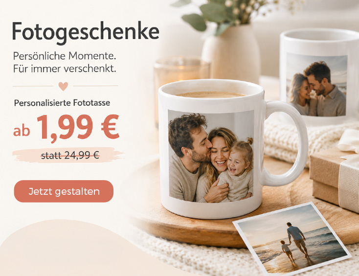 Personalisierte Fototasse