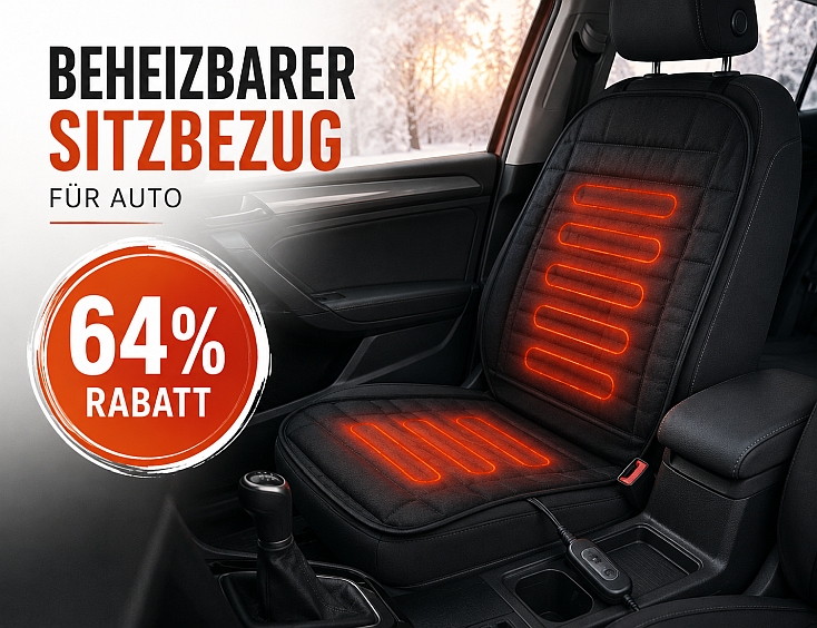 Beheizbarer Sitzbezug für Auto | 64% Rabatt