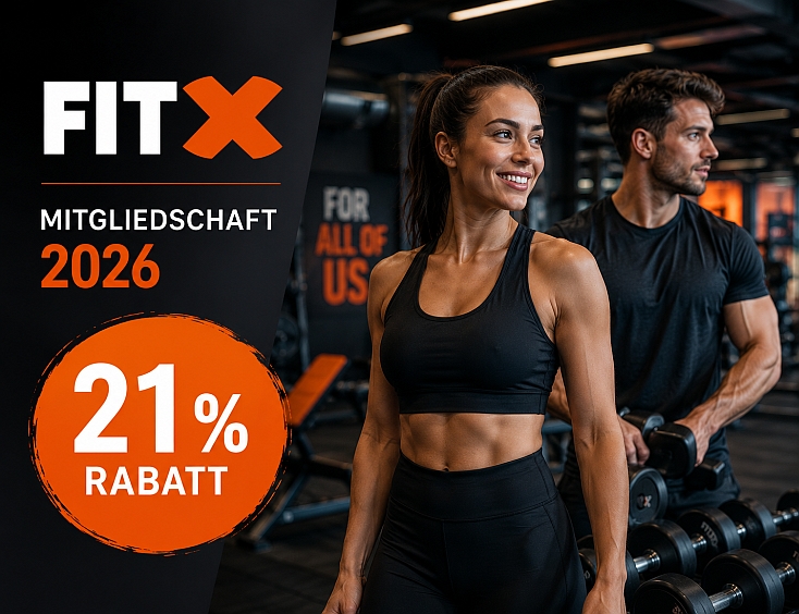 FitX Mitgliedschaft - 21% Rabatt