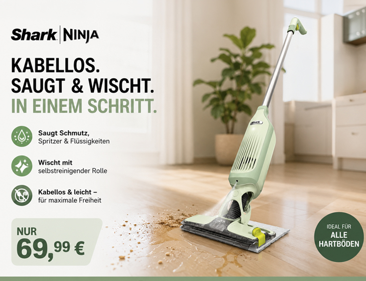 Kabelloser Wischmopp