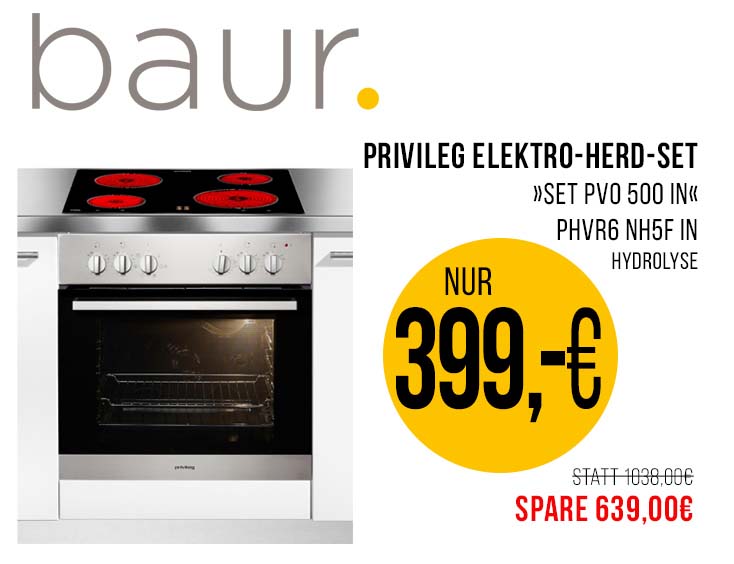 Privileg Elektro-Herd-Set »SET PVO 500 IN« 639 € SPAREN