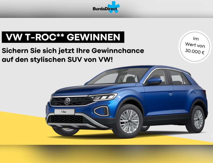  	 VW T-Roc Gewinnspiel