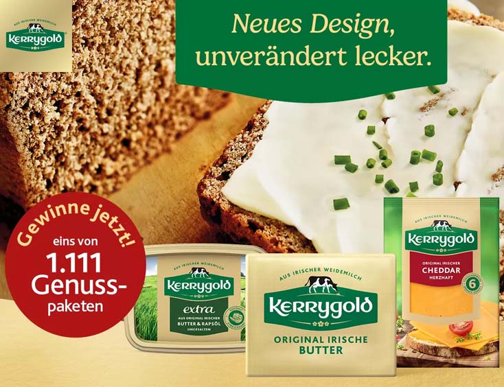 Kerrygold Genusspakete Gewinnspiel