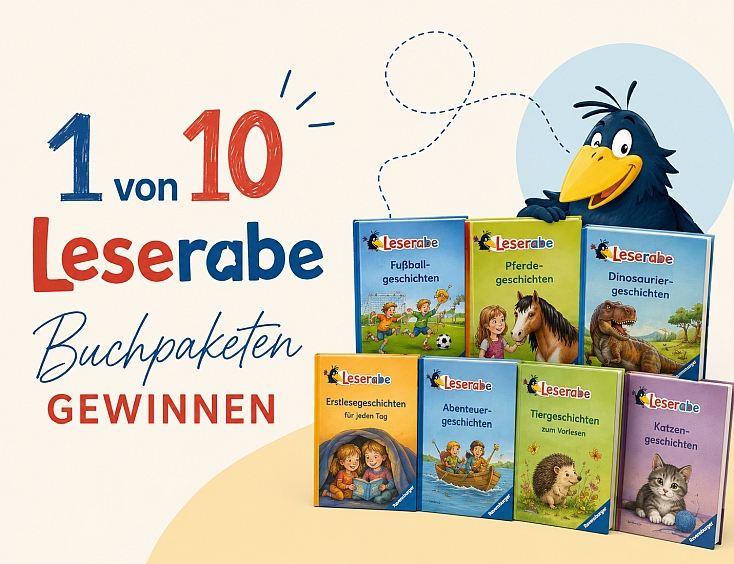 1 von 10 Leserabe Buchpaketen gewinnen